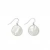 Karen Kane Round Mother Of Pearl Drop Earrings