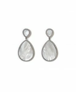 Karen Kane Accessories Double Teardrop Mother Of Pearl Earrings