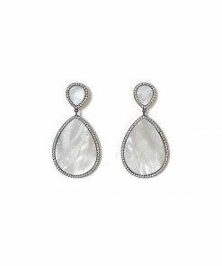 Karen Kane Accessories Double Teardrop Mother Of Pearl Earrings
