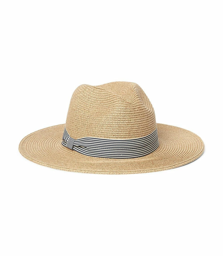 Karen Kane Panama Hat With Striped Band Accessories