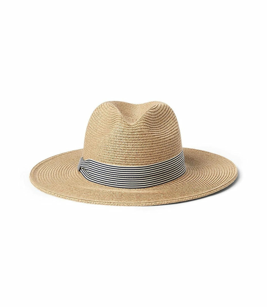 Karen Kane Panama Hat With Striped Band Accessories