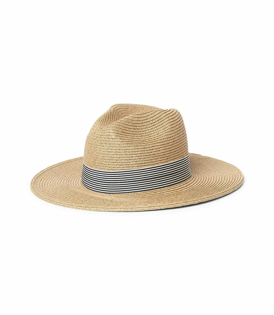 Karen Kane Panama Hat With Striped Band Accessories