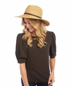 Karen Kane Straw Panama Hat