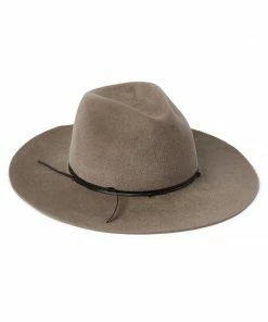 Karen Kane Leather Trim Velour Hat Accessories