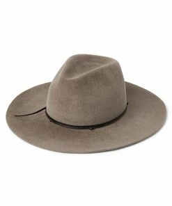 Karen Kane Leather Trim Velour Hat Accessories