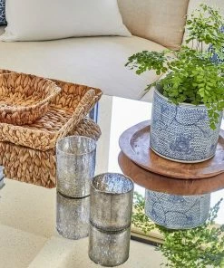 Karen Kane Blue And White Flower Vase/Planter Home