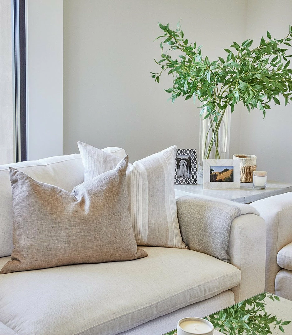 Karen Kane Stripe Linen Pillow