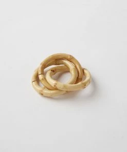 Karen Kane Bamboo Napkin Rings, Set Of 4 Home