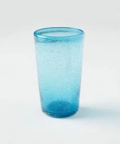 Karen Kane Home Handcrafted Turquoise Drinking Glass
