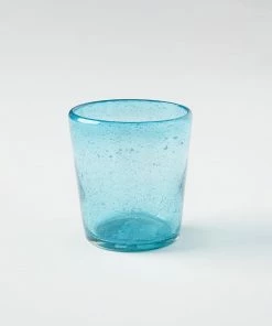 Karen Kane Handcrafted Turquoise Juice Glass Home
