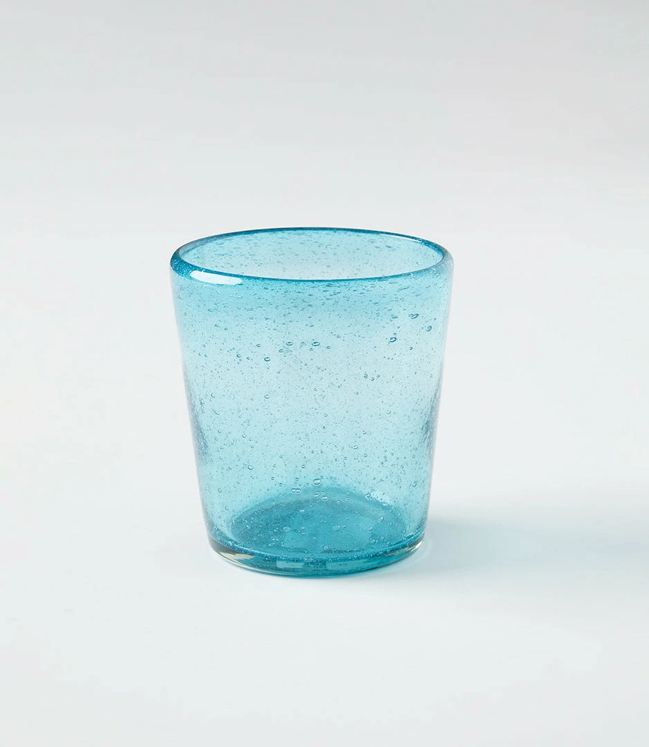 Karen Kane Handcrafted Turquoise Juice Glass Home
