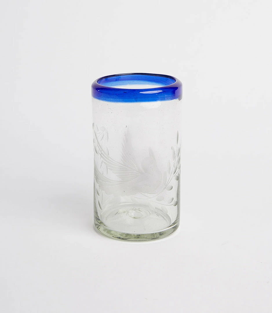 Karen Kane Etched Dove Drinking Glass Home