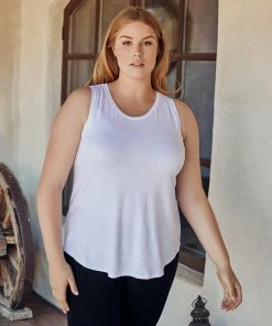 Karen Kane Tops Plus Size Shirttail Tank