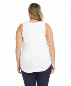Karen Kane Tops Plus Size Shirttail Tank