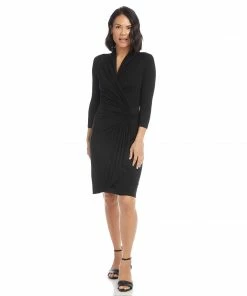 Karen Kane Cascade Wrap Dress