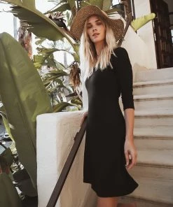 Karen Kane Dresses Three Quarter Sleeve A Line Dress