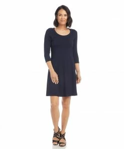 Karen Kane Three Quarter Sleeve A Line Dress Best Sellers