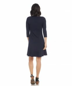 Karen Kane Three Quarter Sleeve A Line Dress Best Sellers