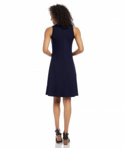 Karen Kane High Neck A Line Dress Dresses