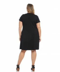 Karen Kane Dresses Plus Size Quinn V Neck Pocket Dress