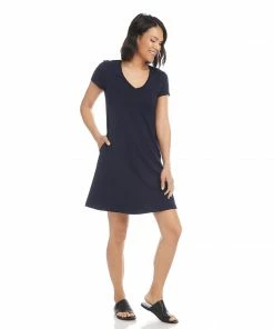 Karen Kane Best Sellers Quinn V Neck Pocket Dress
