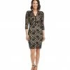 Karen Kane Clothing Petite V-Neck Scallop Lace Dress