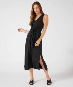 Karen Kane Tie-Front Midi Dress