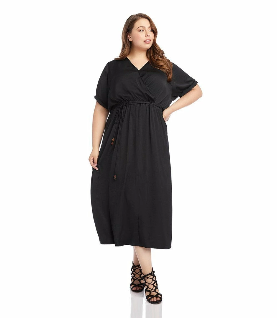 Karen Kane Plus Size Cuffed Sleeve Dress