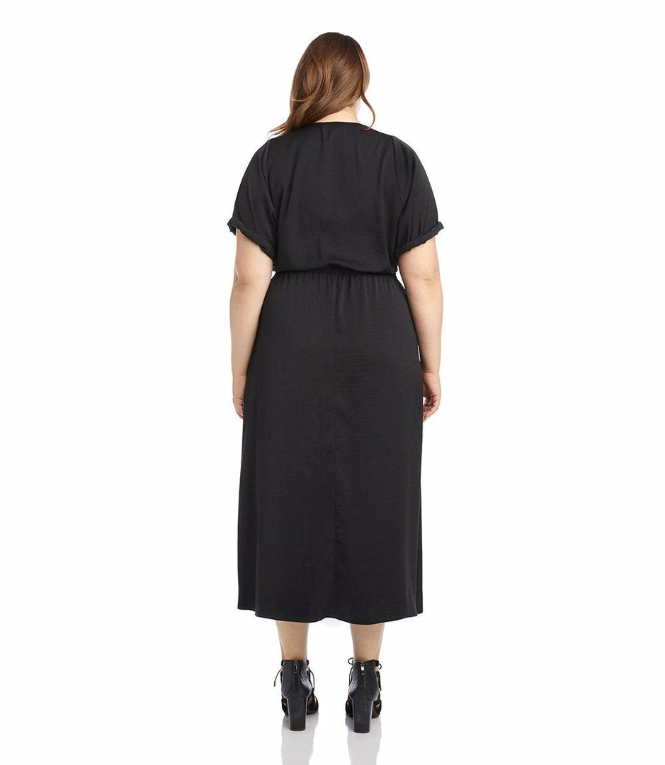 Karen Kane Plus Size Cuffed Sleeve Dress