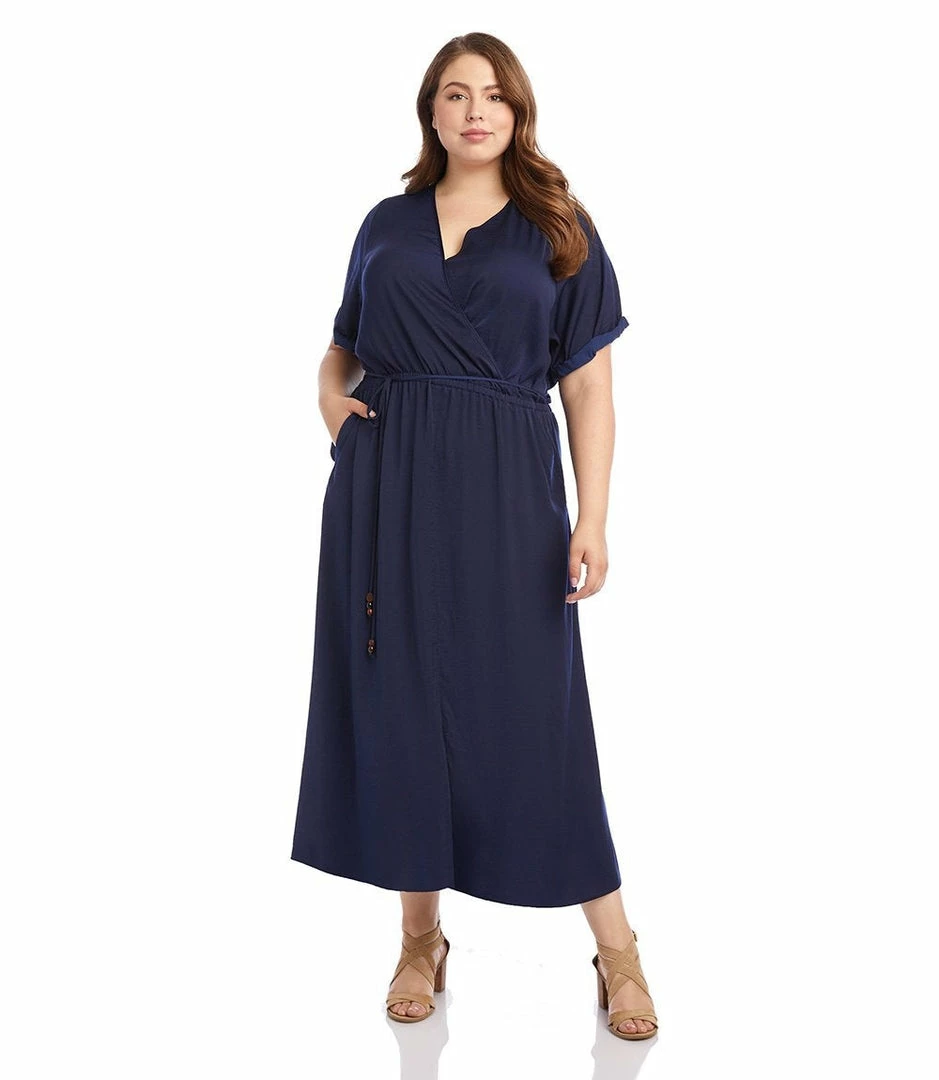 Karen Kane Best Sellers Plus Size Cuffed Sleeve Dress