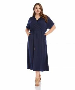 Karen Kane Best Sellers Plus Size Cuffed Sleeve Dress