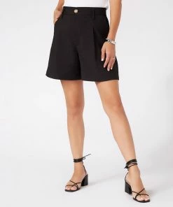Karen Kane High-Waist Pleated Shorts