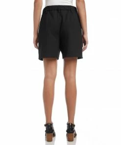 Karen Kane High-Waist Pleated Shorts