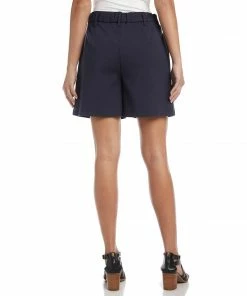 Karen Kane High-Waist Pleated Shorts