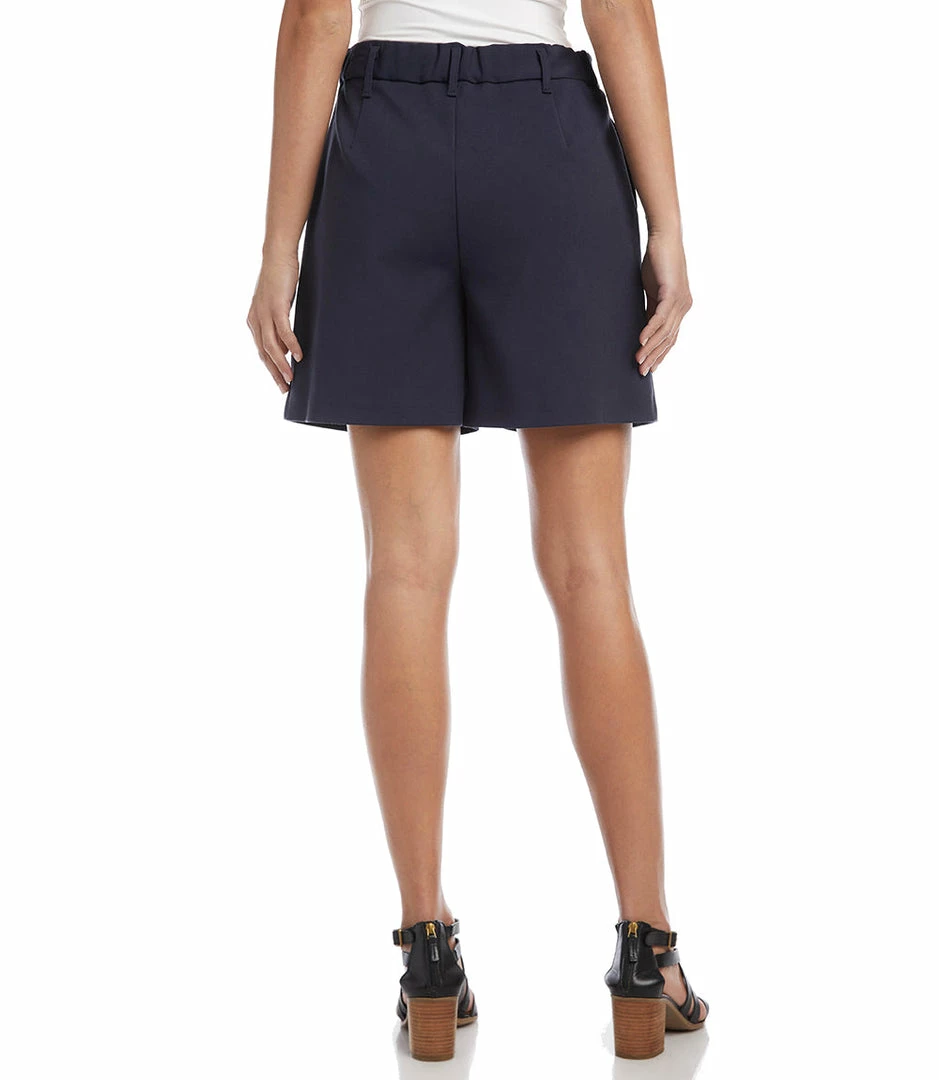 Karen Kane High-Waist Pleated Shorts