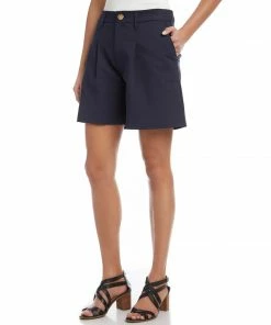 Karen Kane High-Waist Pleated Shorts