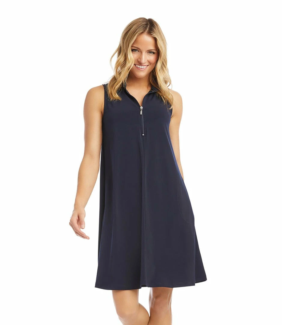 Karen Kane Sleeveless Zip-Up Travel Dress Best Sellers