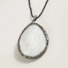 Karen Kane Large Mother Of Pearl Pendant Necklace