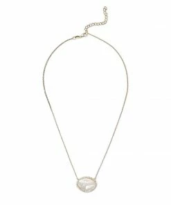Karen Kane Mother Of Pearl Pendant Necklace