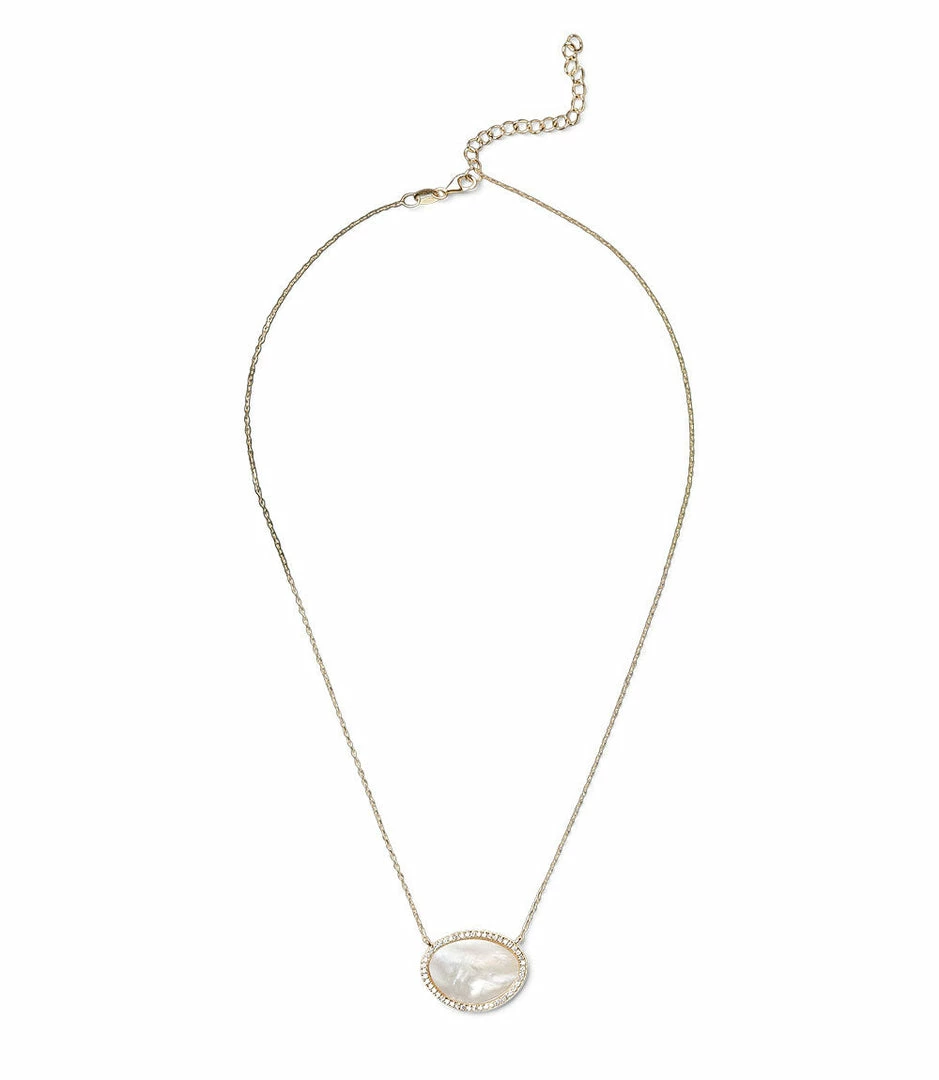 Karen Kane Mother Of Pearl Pendant Necklace