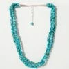 Karen Kane Triple Strand Turquoise Stone Necklace