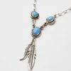 Karen Kane Accessories Opal Feather Necklace