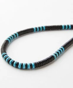 Karen Kane Beaded Turquoise And Jet Necklace
