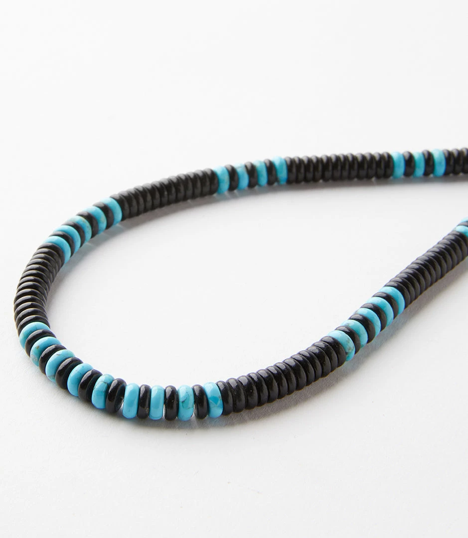 Karen Kane Beaded Turquoise And Jet Necklace