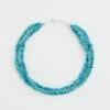 Karen Kane Three Strand Turquoise Stone Necklace Accessories