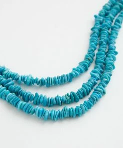 Karen Kane Three Strand Turquoise Stone Necklace Accessories
