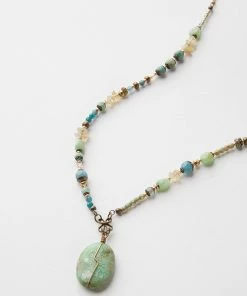 Karen Kane Accessories Gemstone Beaded Pendant Necklace