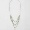 Karen Kane Multistrand Aquamarine Pendant Necklace Accessories