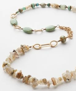 Karen Kane Accessories Beaded Quartz Necklace