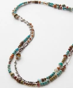 Karen Kane Beaded Turquoise And Jasper Necklace Accessories